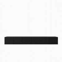 LOWBOARD ROVA 300/41/40 cm, Hängender TV-Schrank Schwarz - Schwarz, Holzwerkstoff (300/41/40cm) - MASSENO