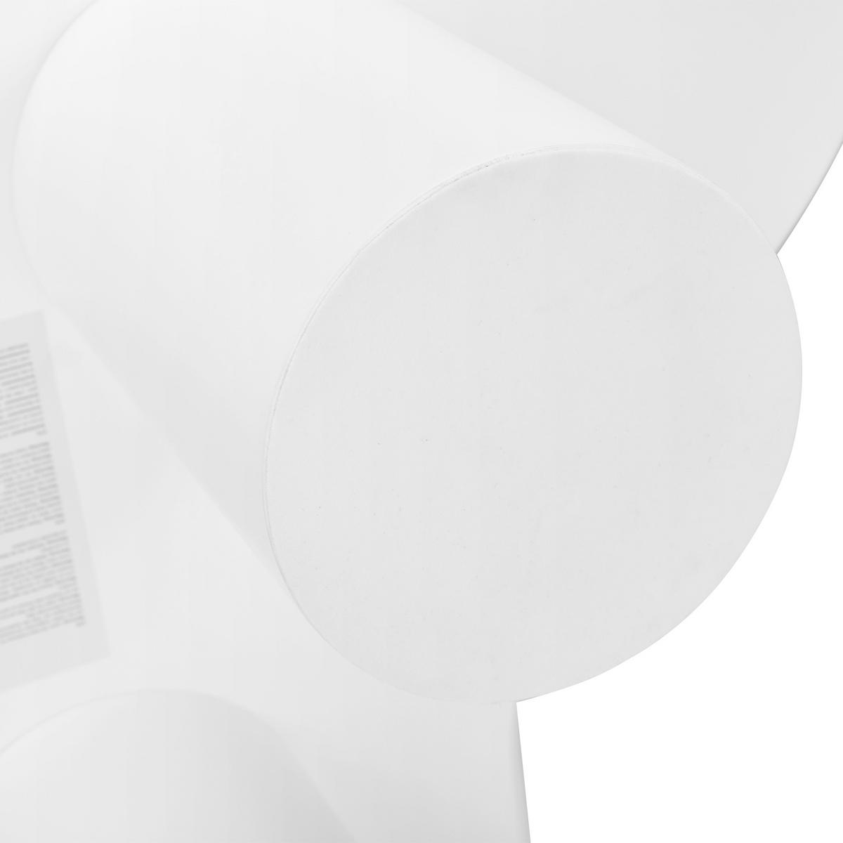 COUCHTISCH wolkenförmig 97/67/32 cm in Weiß MDF mit Filzunterlagen - Weiß, Holzwerkstoff (97/67/32cm) - OKWISH