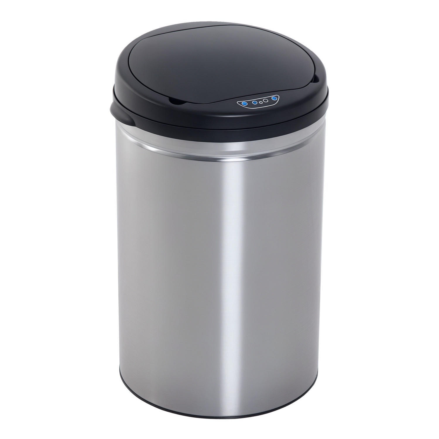 MÜLLEIMER 30L DE-08913 automatisch mit Soft-Close-Deckel Silber - Silberfarben, Metall (30.5/51.5/30.5cm) - ComfortXL