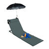 STRANDMATTE - Anthrazit, Textil/Metall (60/62/170cm) - Relaxdays