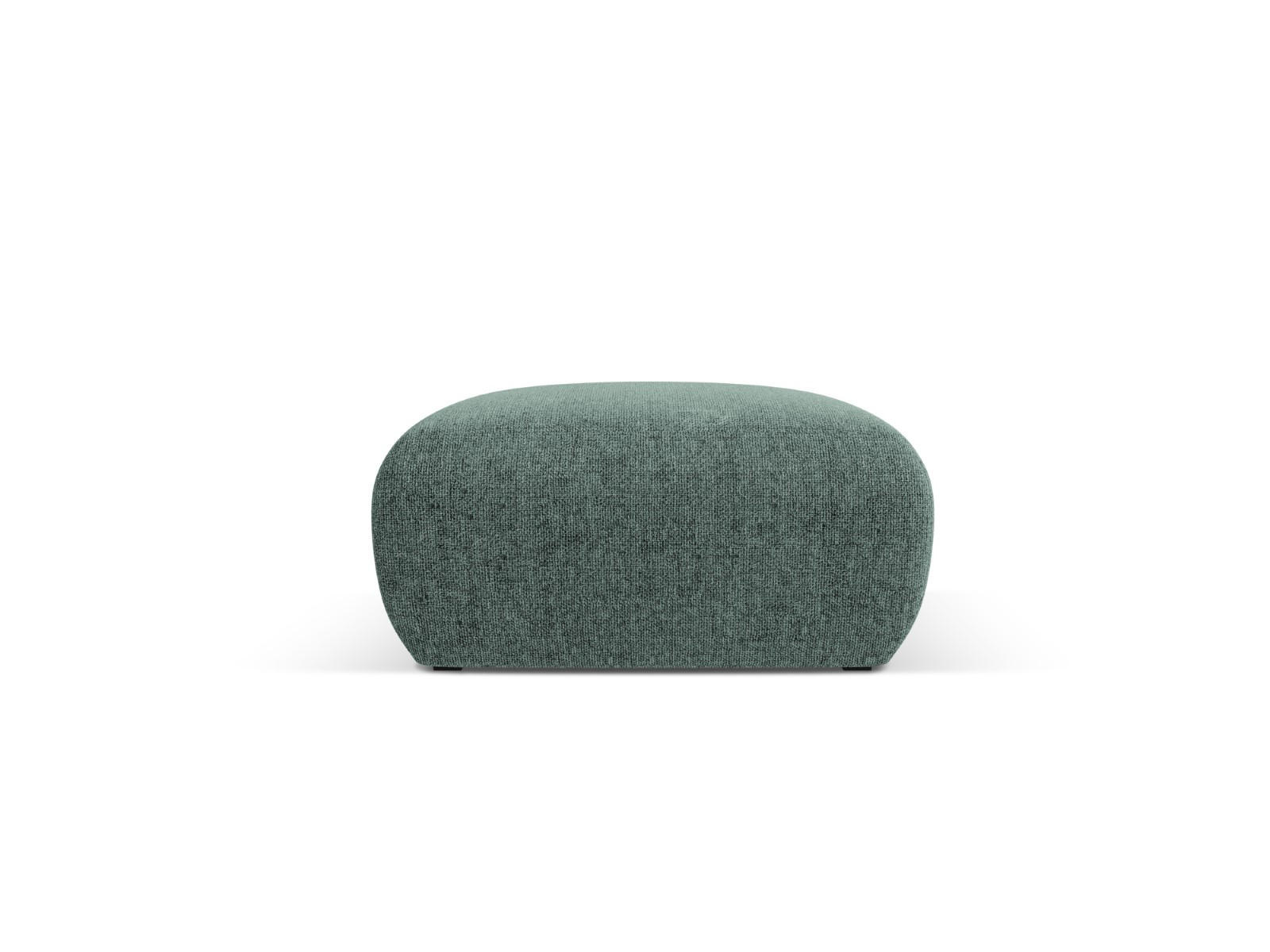 POUF Molino aus Chenille-Stoff petrol - Petrol, Textil (75/36/75cm) - Micadoni
