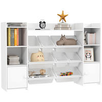 KINDERREGAL - Weiß, Holzwerkstoff/Metall (30/90/140cm) - AIYAPLAY