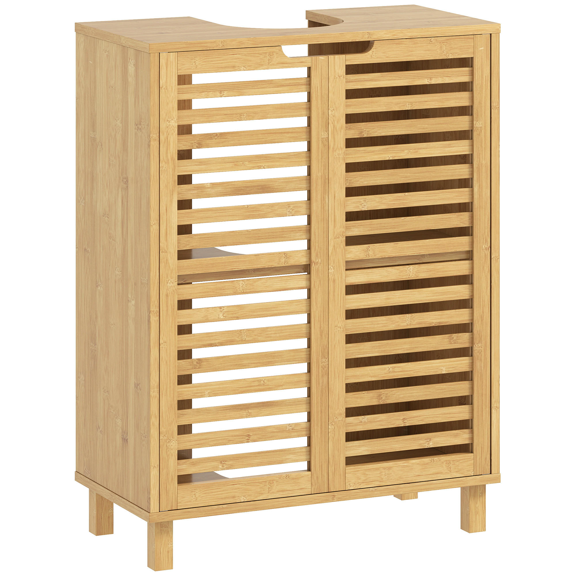 TVÄTTSTÄLLSUNDERSKÅP i naturligt bambu Naturfärgad 80/30/60 cm