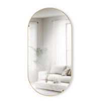 WANDSPIEGEL Hubba Pill, Messing - Goldfarben, Glas (157/5/45cm) - Umbra