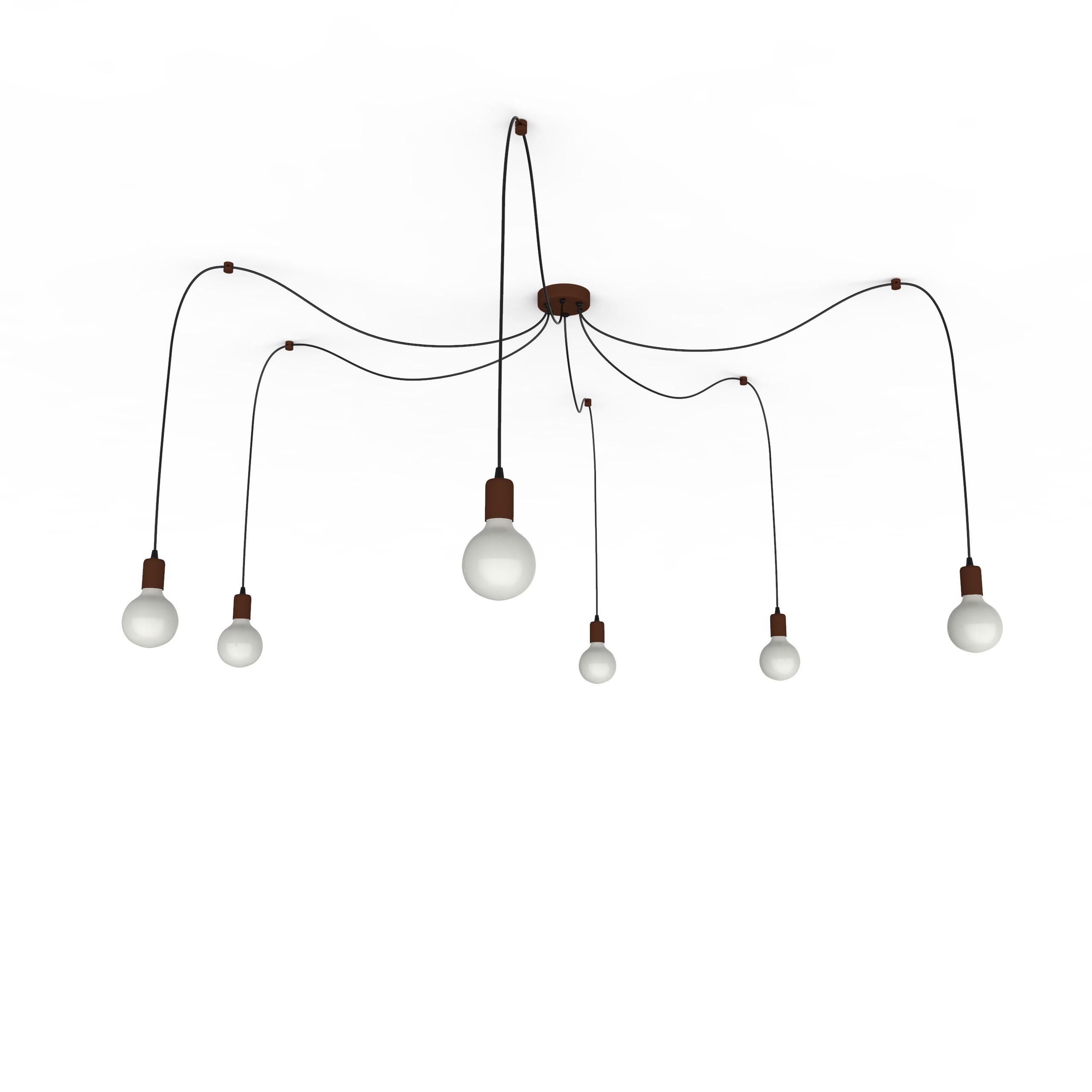 HÄNGELEUCHTE - Dunkelbraun, Metall (6/6/6cm) - Lumicom