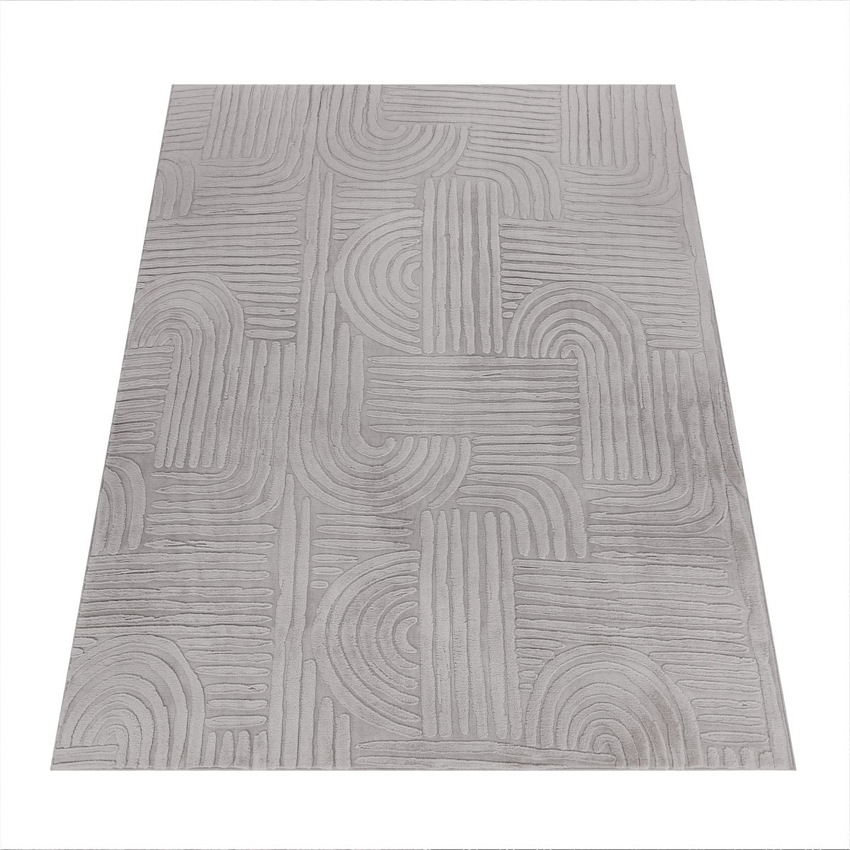 KURZFLORTEPPICH 160/220 cm Lelystad 527 - Grau, Textil (160/220cm) - Paco Home