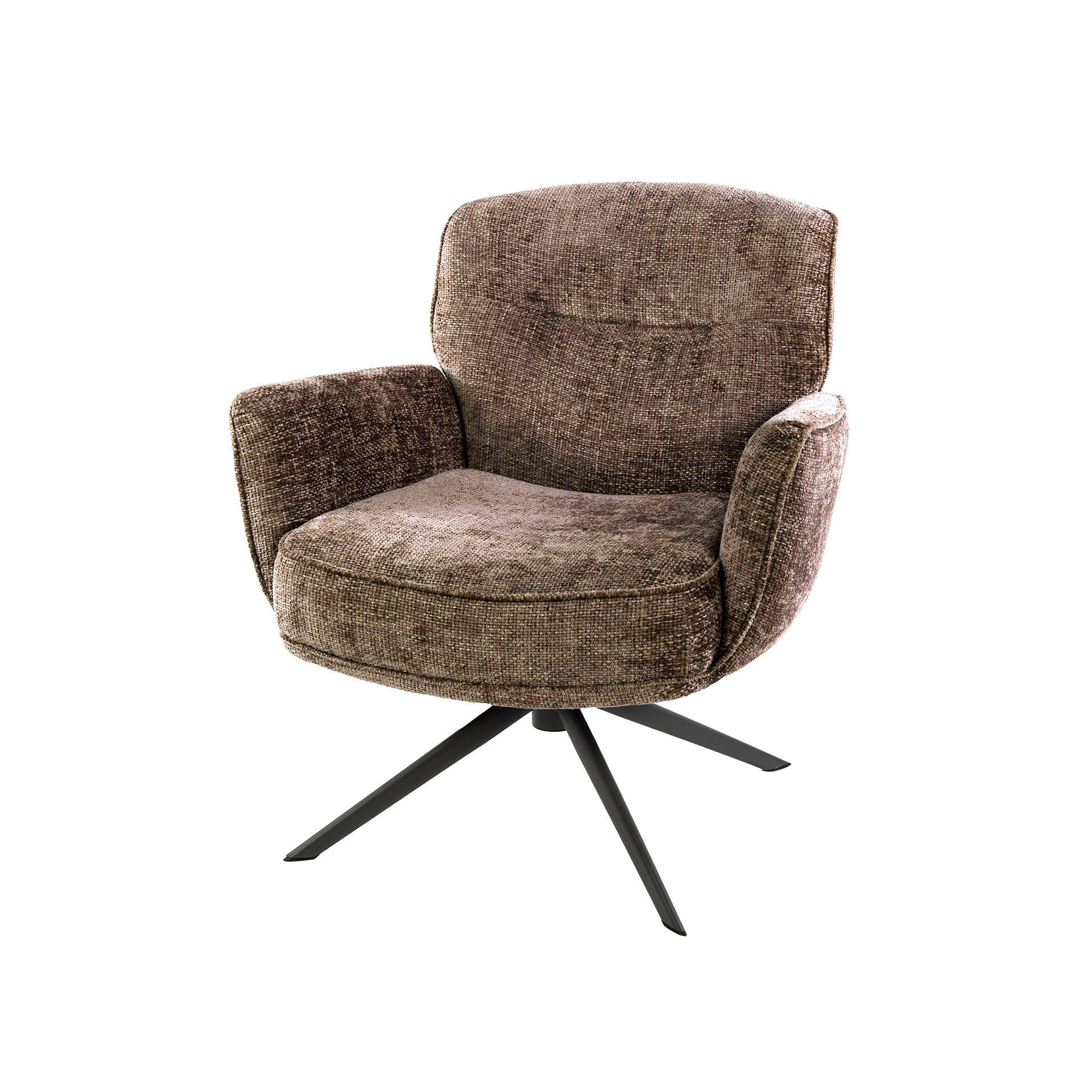 SESSEL Grau 79/75/83 cm - Champagner, Textil (75/83/79cm) - Hoyz Collection