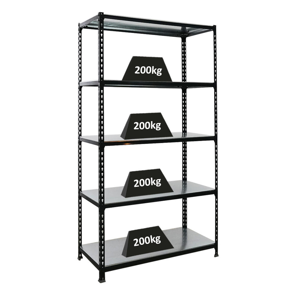 SCHWERLASTREGAL Big Metal Shark HxBxT 200 x 110 x 50 cm Fachlast 200 kg Anthrazit-Verzinkt - Anthrazit, Metall (110/200/50cm) - PROREGAL