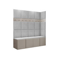 GARDEROBEN-SET Orion II - Kaschmir/Hellgrau, Holzwerkstoff/Kunststoff (168/186/46cm) - MIRJAN24