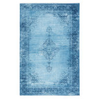 VINTAGE-TEPPICH Jeans Blau 80X145cm - Türkis, Textil (80/145cm) - Tesso Living