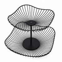 METALLFRUCHTPLATTE Schwarz 29/29/24 cm - Schwarz, Metall (24cm) - AROMELIO