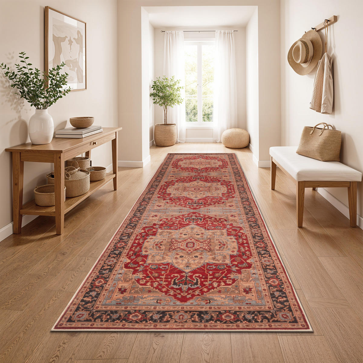 KURZFLORTEPPICH 80/300 cm Semer 423 - Rot, Textil (80/300cm) - Paco Home