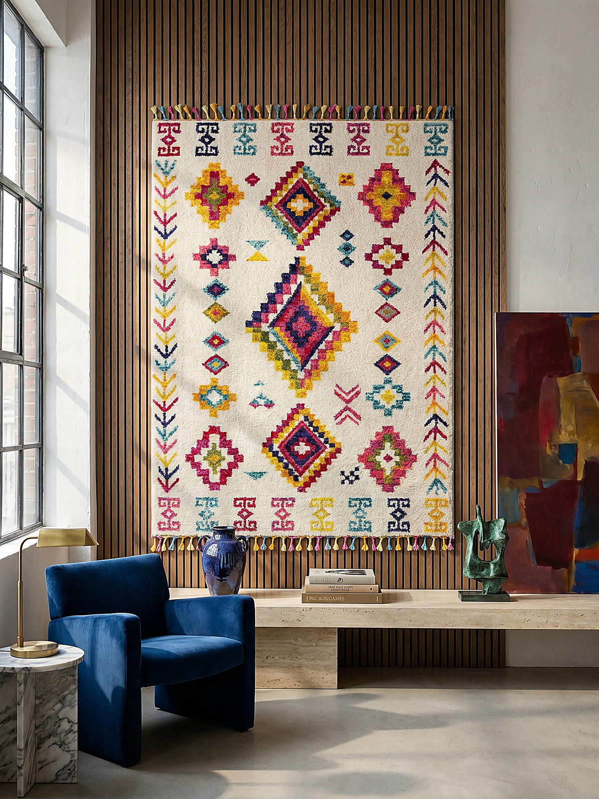HOCHFLORTEPPICH ARUN 120/170 cm - Multicolor, Textil (170/120cm) - KADIMA DESIGN
