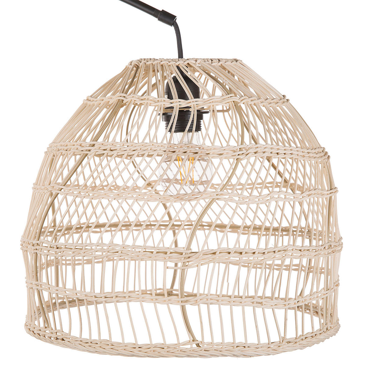 STEHLAMPE Guaviare 130/33/195 cm - Beige, Naturmaterialen (130/33/195cm) - Beliani