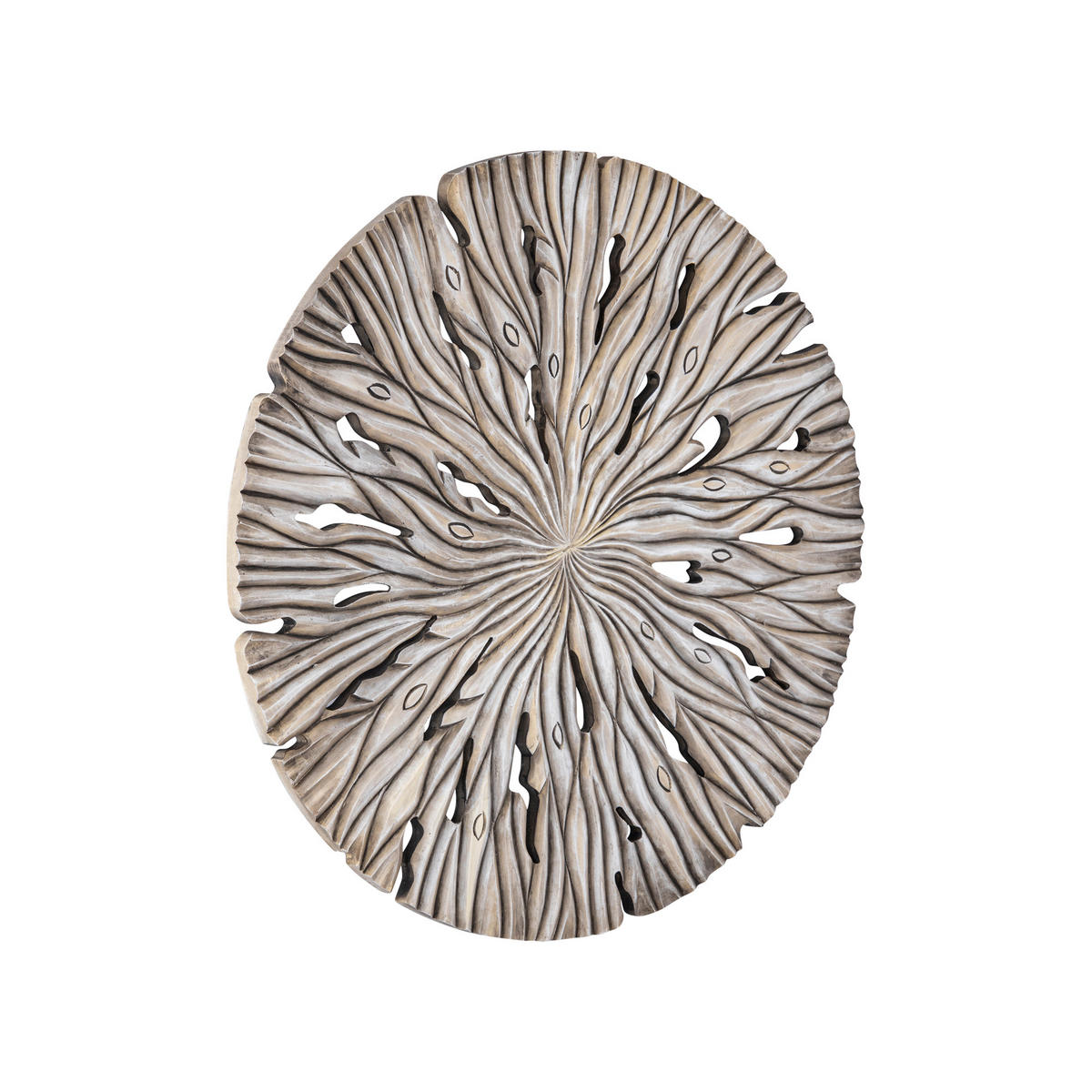 WANDPANEEL Bonte Beige 90/2.5/90cm - Beige, Holz (2.5/90/90cm) - PTMD Collection