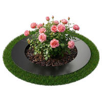 OBRUBNÍK stromový antracit pozinkovaná ocel 60 cm - antracitová, kov (60/0.1/60cm) - Relaxdays