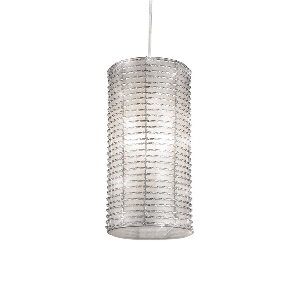 LED HÄNGELEUCHTE SPARKLING Aluminium Silber - Silberfarben, Metall (15/15/30cm) - Esto
