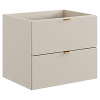 WASCHBECKENSCHRANK Durango-56 - Beige, Holzwerkstoff (60/50/46cm) - Lomado