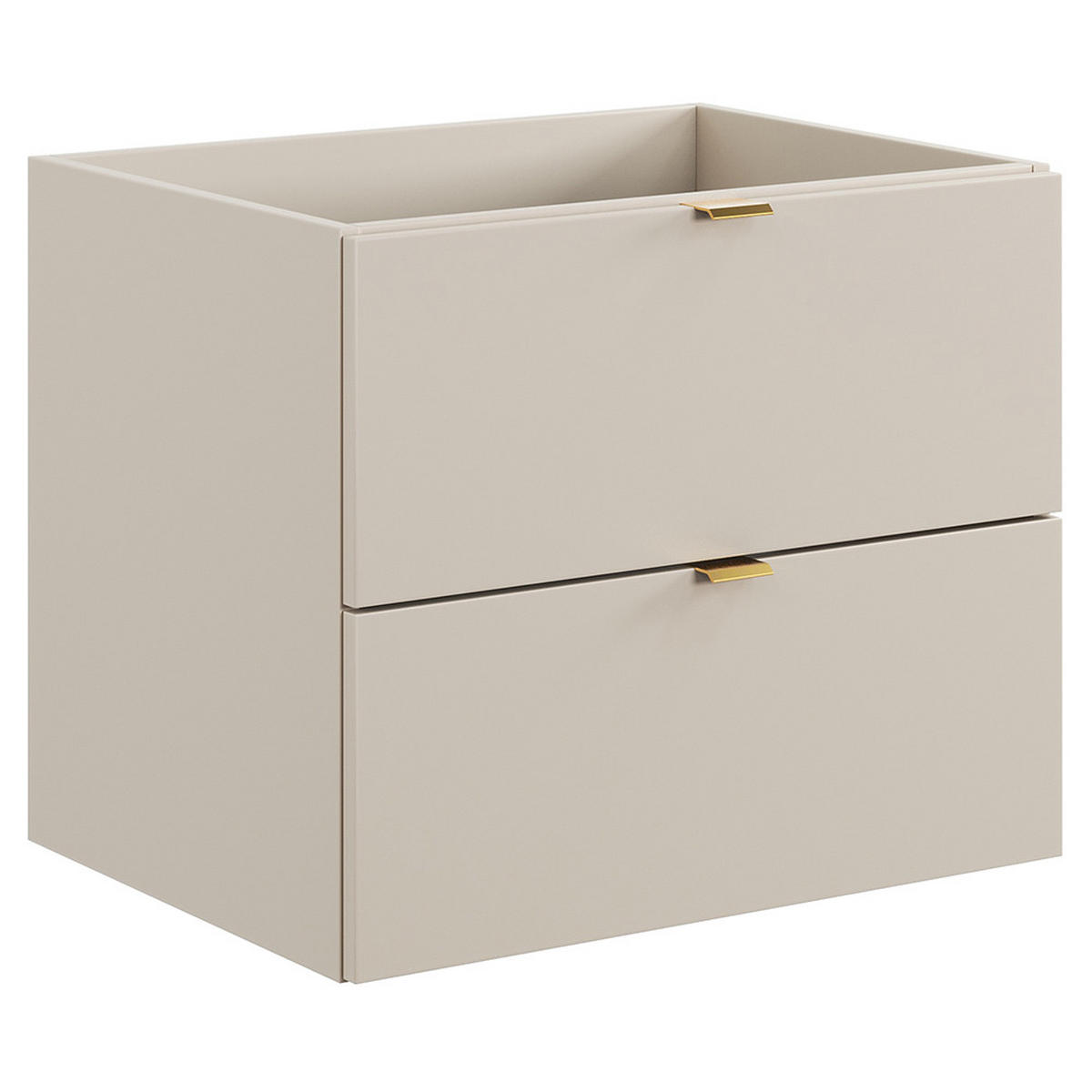 WASCHBECKENSCHRANK Durango-56 - Beige, Holzwerkstoff (60/50/46cm) - Lomado