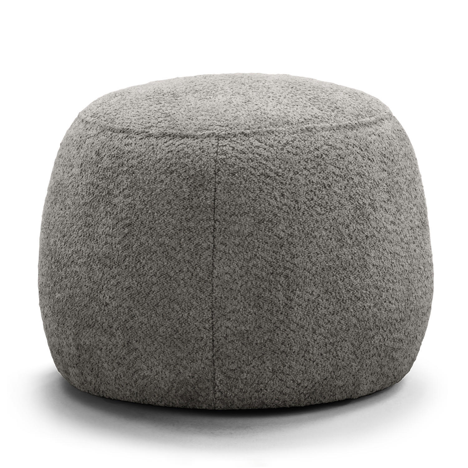 POLSTERHOCKER - Schwarz/Grau, Textil (59/45/59cm) - home24