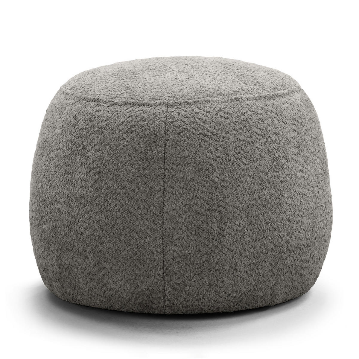 POLSTERHOCKER - Schwarz/Grau, Textil (59/45/59cm) - home24