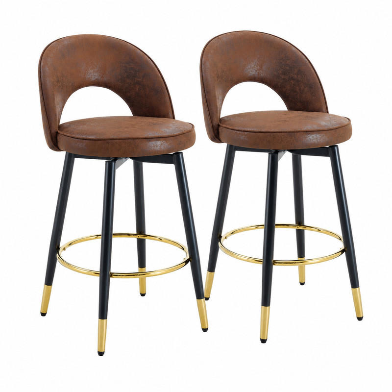 Meubliv Barhocker Dunkelbraun 44x92x44 cm