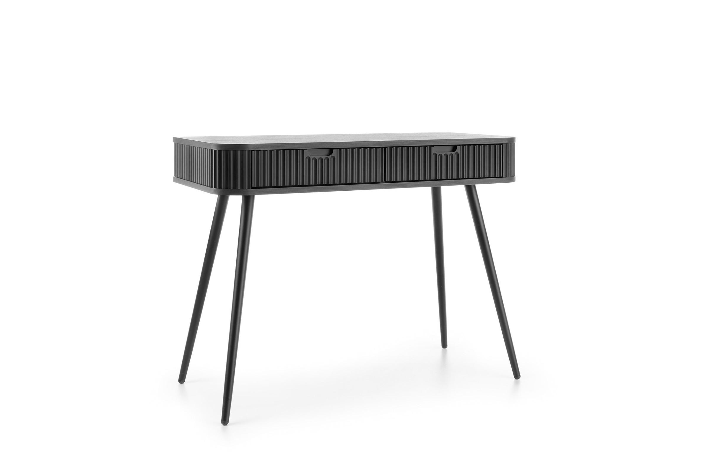 SCHMINKTISCH MODERNO 103/80/49 in Schwarz - Schwarz, Holzwerkstoff (49/103/80cm) - Deine Möbel 24