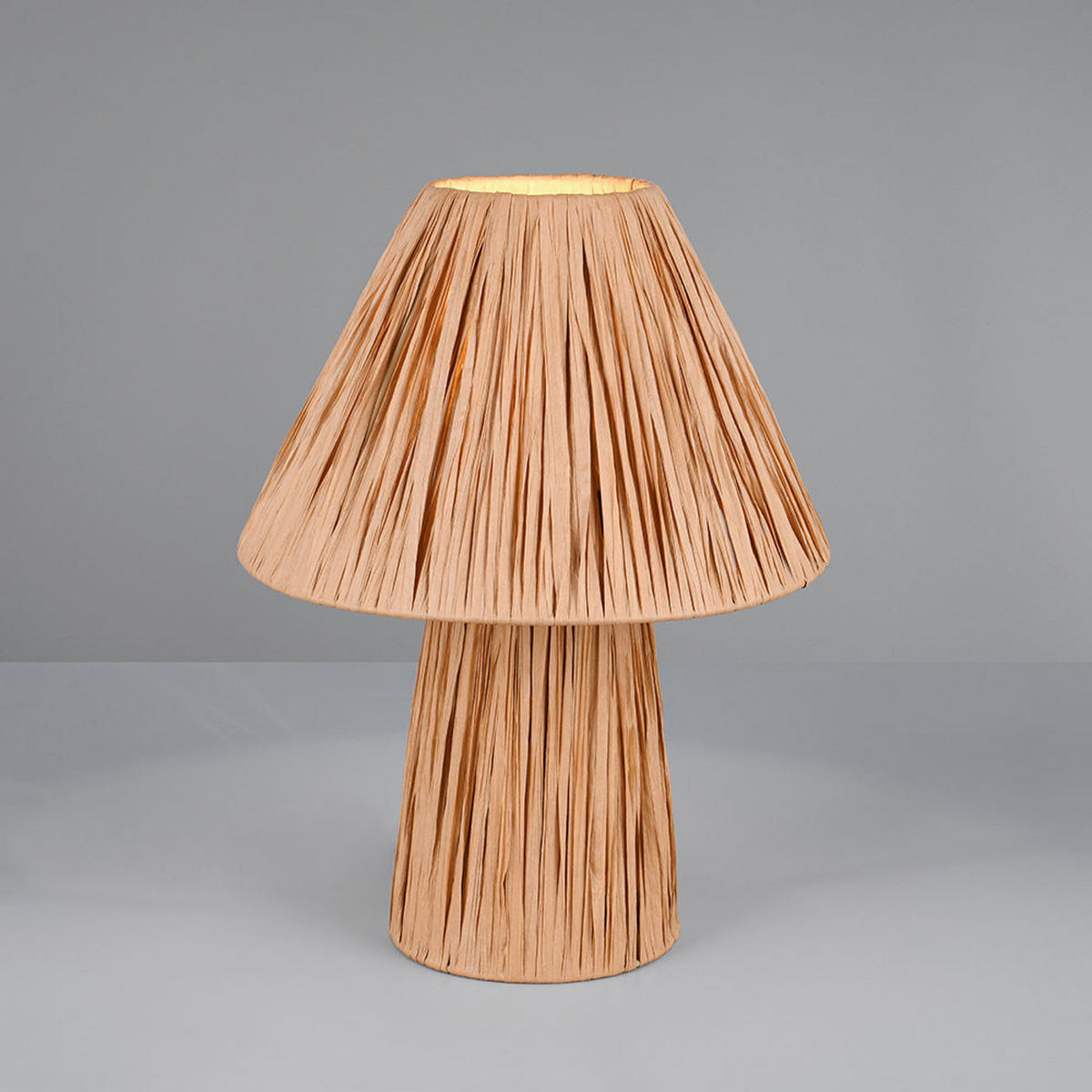 TISCHLEUCHTE Papier Braun naturbelassen - Braun, Papier (24/24/31cm)