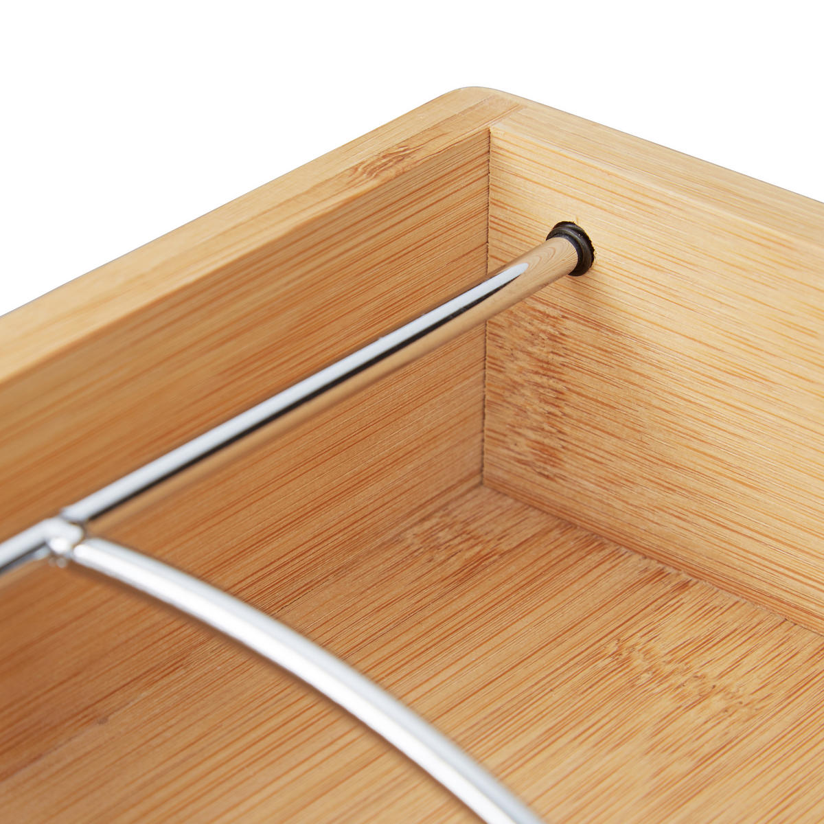 SERVIETTENHALTER - Hellbraun, Holz/Metall (19/6/19cm) - Relaxdays