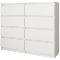 KOMMODE Lemon mit 8 Schubladen, 100 cm, Weiß matt - Weiß, Holzwerkstoff (100/97/40cm) - Beautysofa