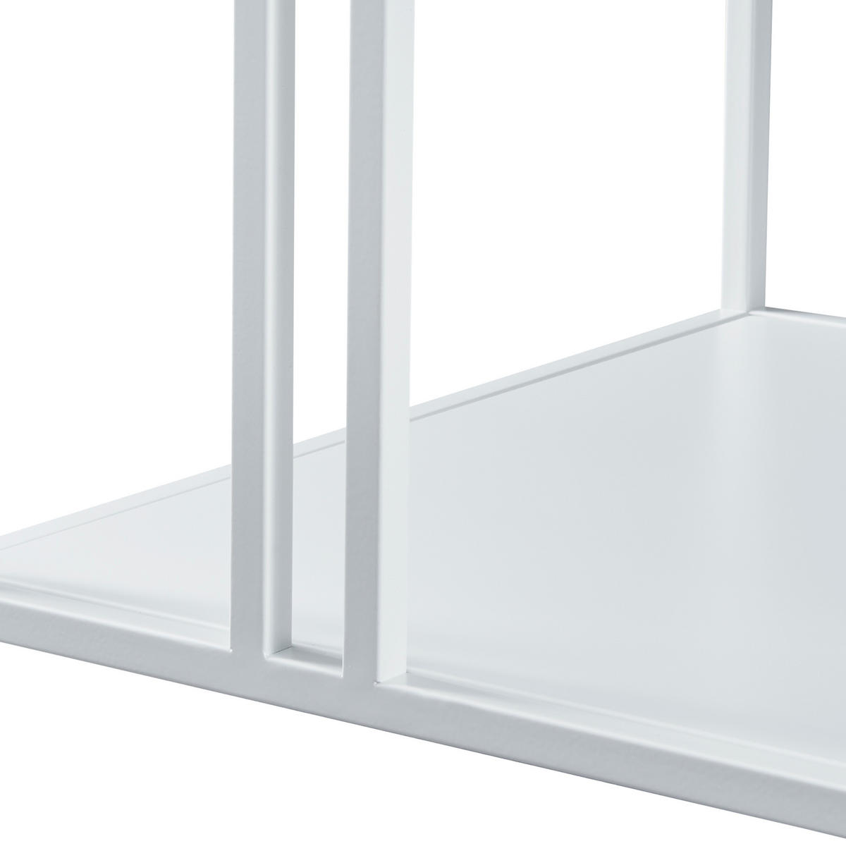 COUCHTISCH Kumlinge 110/55/47 cm - Weiß, Metall (55/110/47cm) - [en.casa]