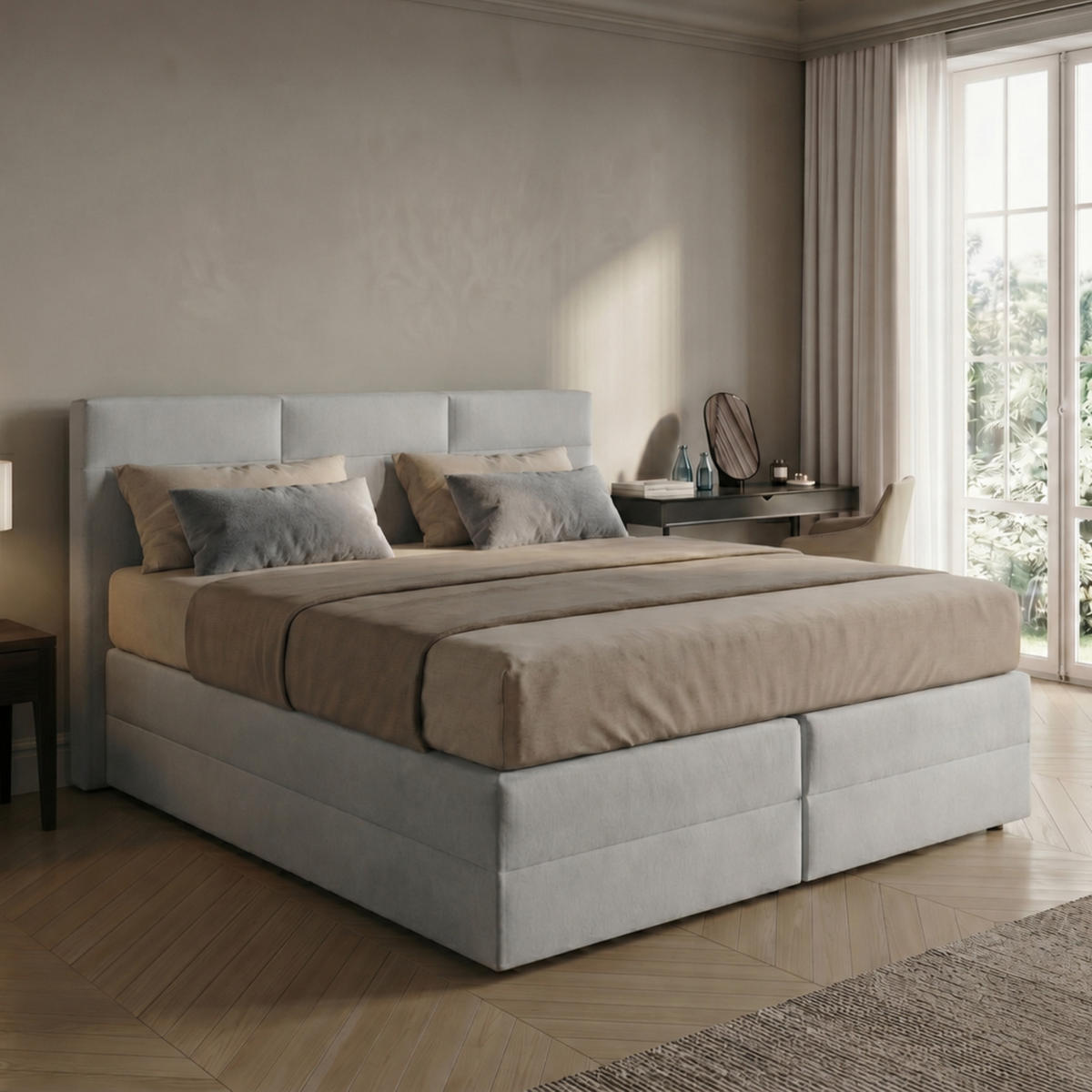 BOXBETT H3 Matratze 160x200 cm Grau - Grau, Textil (160/200cm) - Home Collective