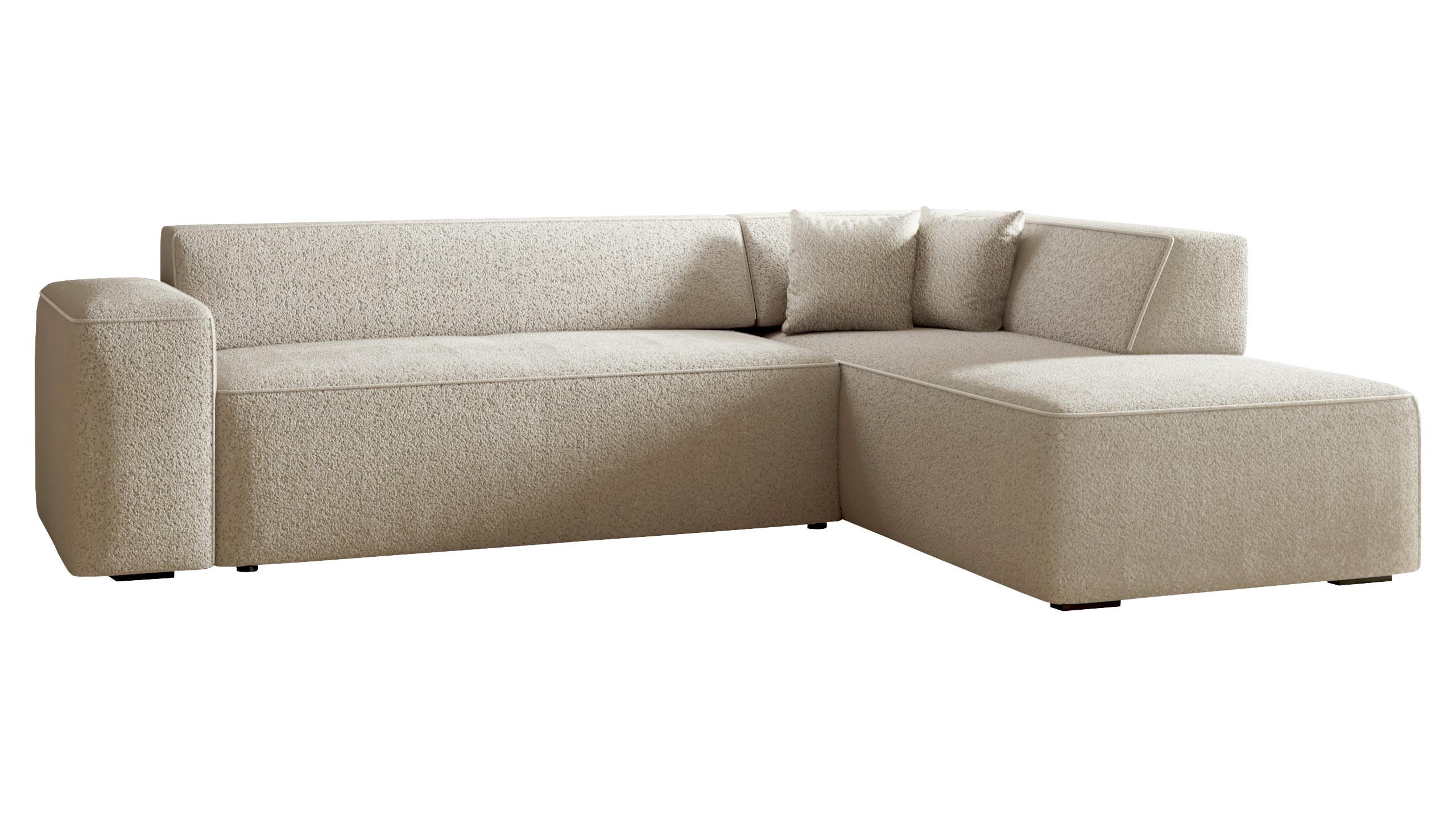 ECKSOFA Lordin Premium, Seite: Rechts - Naturfarben, Holz/Textil (267/205cm) - MIRJAN24
