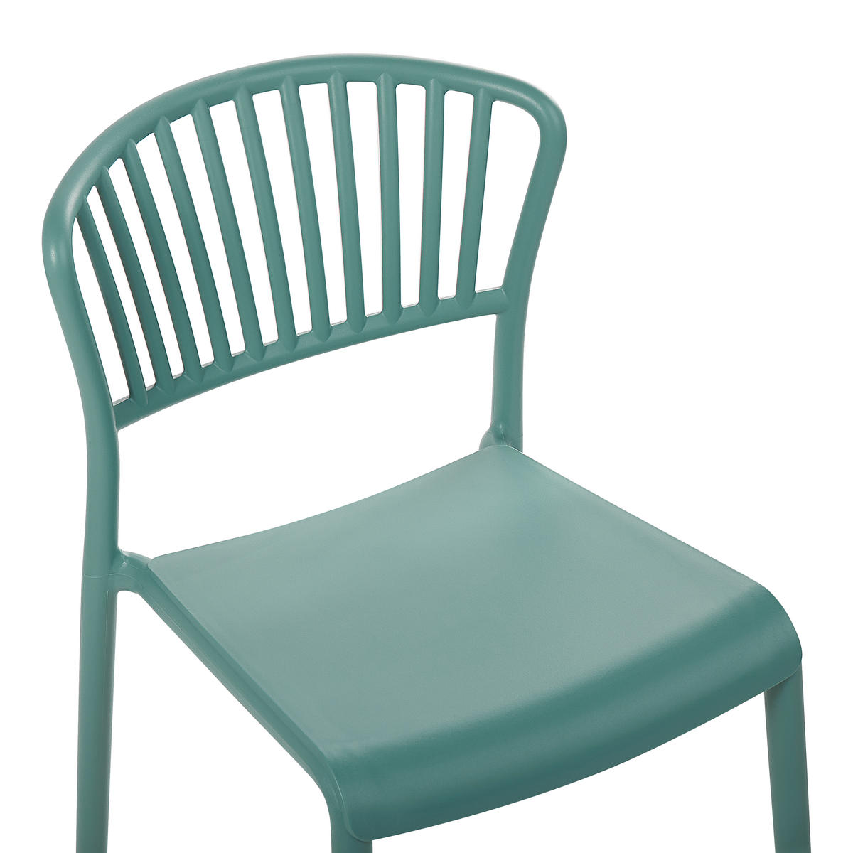 GARTENSTÜHLE 4er-Set Kunststoff grün Gela - Grün, Kunststoff (45/78/50cm) - Beliani