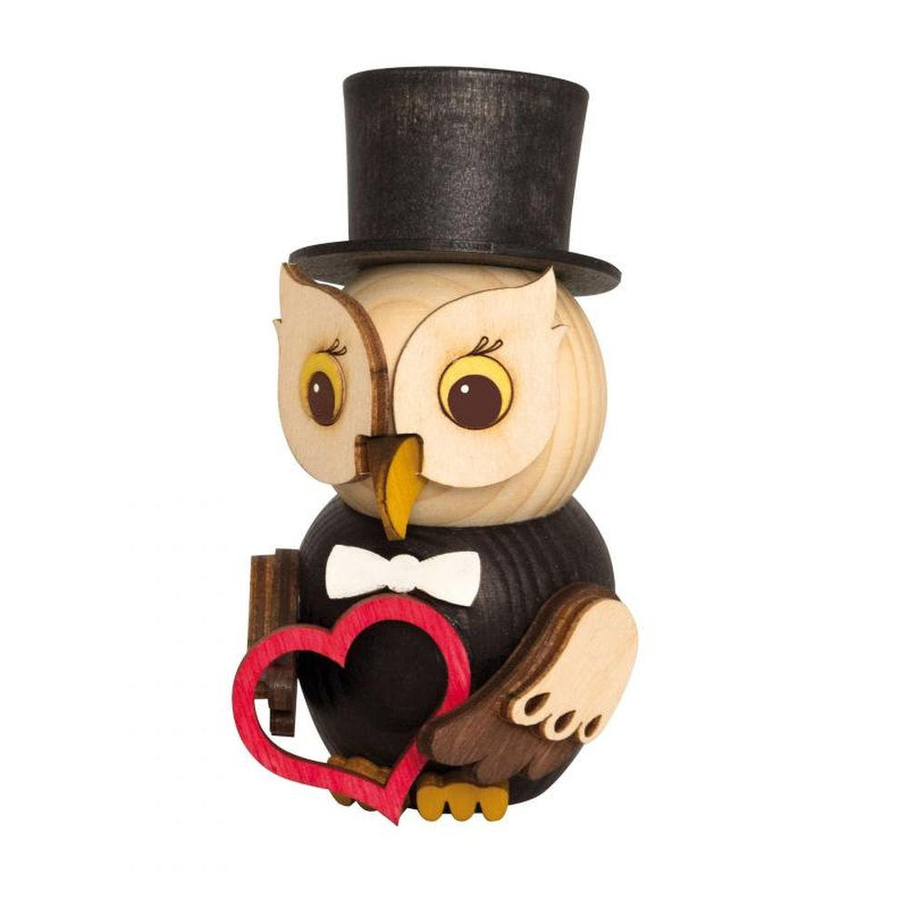 DEKOFIGUR Holzfigur Minieule Bräutigam 7cm - Multicolor, Holz (5/7/5cm)