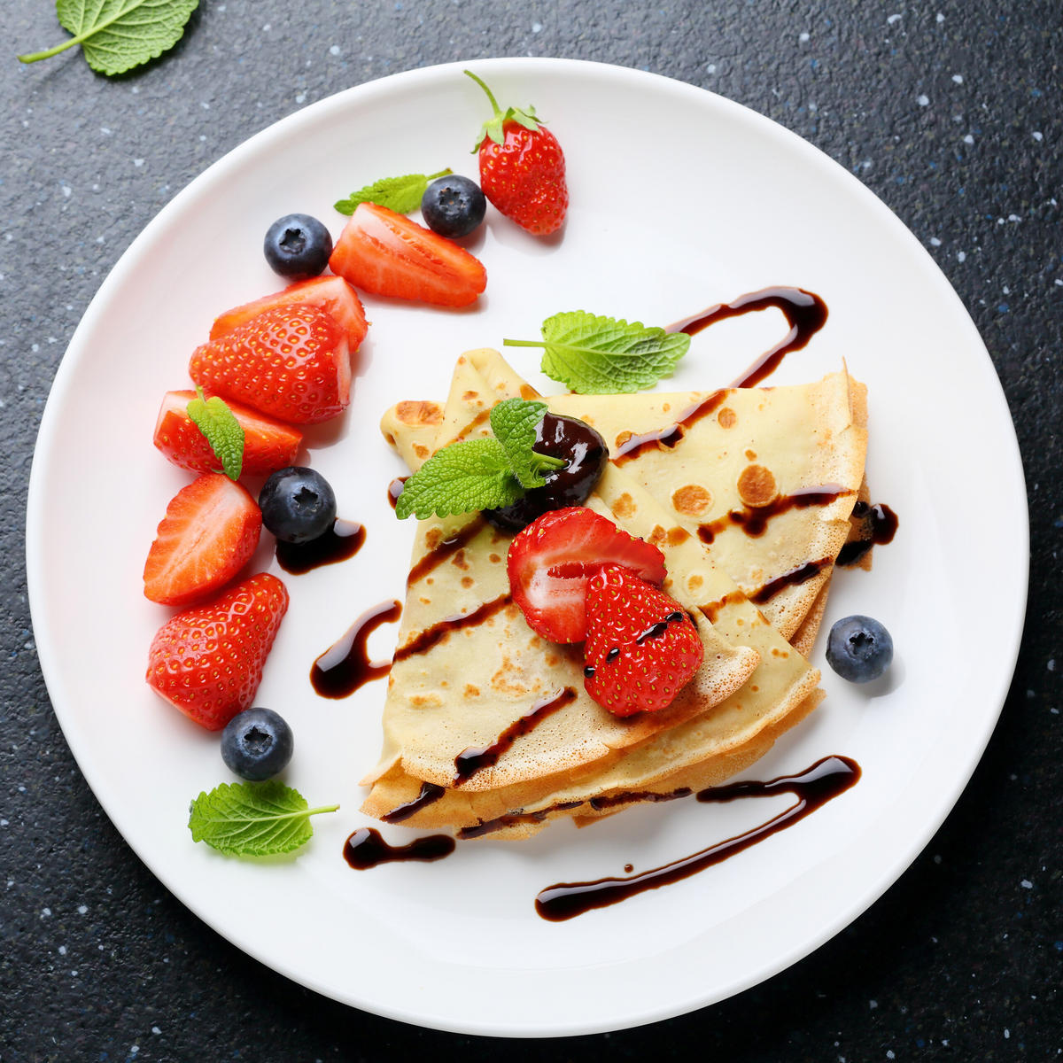 CRÊPEPFANNE - Schwarz, Holz/Kunststoff (25/45/9cm) - Relaxdays