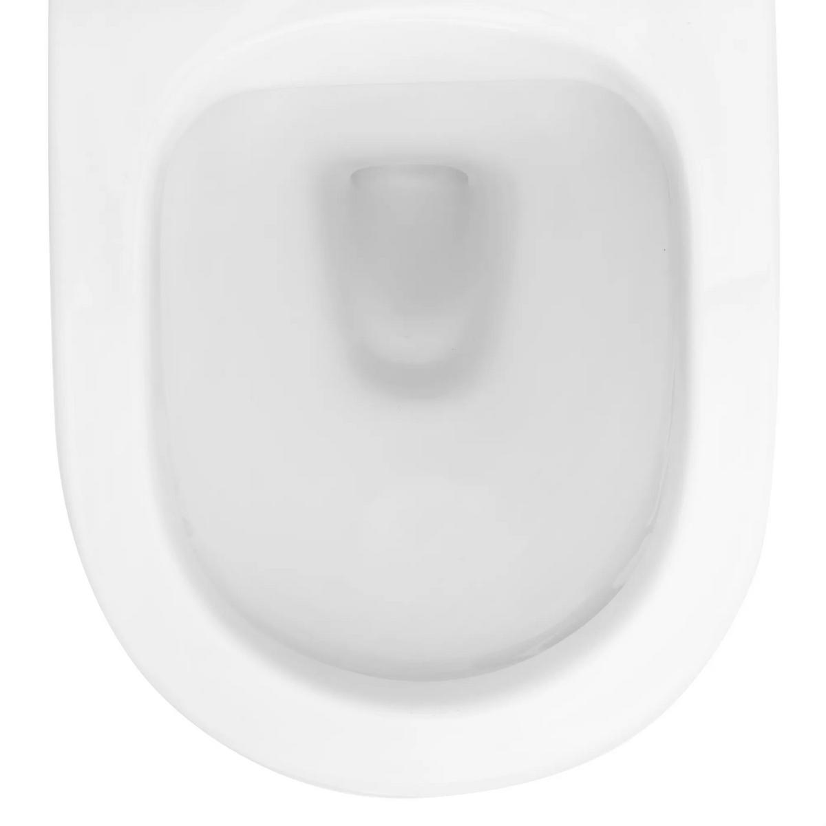 WANDHÄNGENDES Rea Wc Carlo Flat Mini - Weiß, Keramik (37/32/49.5cm) - REA