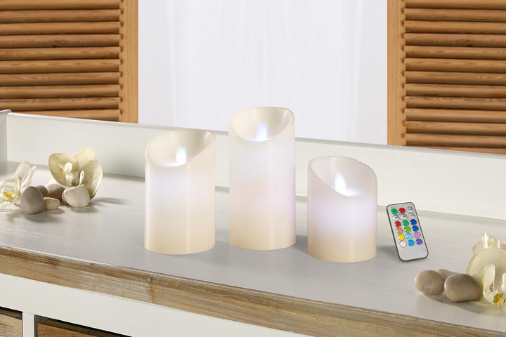 LED viečky na diaľkové ovládanie