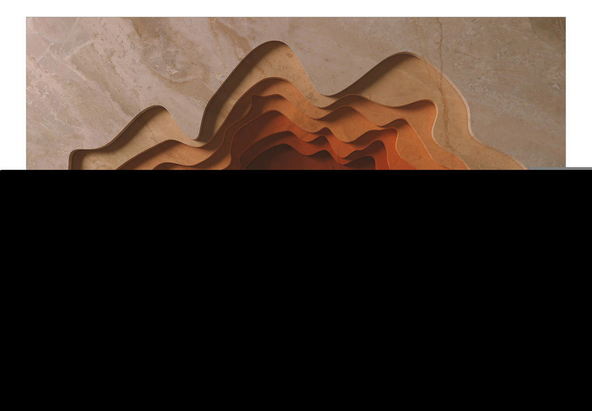 VLIESTAPETE Beige 400/280 cm - Beige/Orange, Textil (400/1cm) - KUNSTLOFT