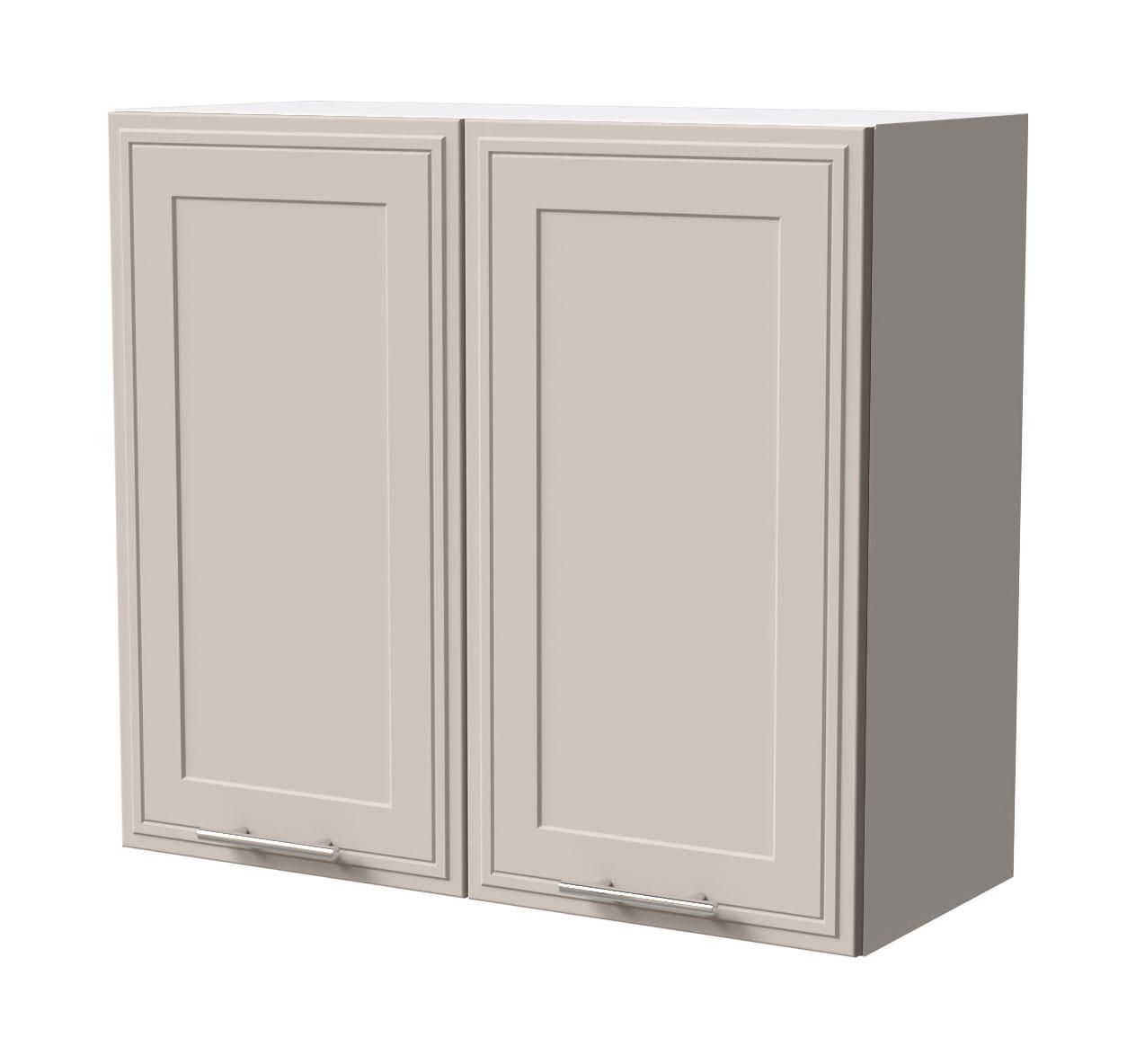 HÄNGESCHRANK Salo W3/80 Weiß / Kaschmir Matt 80 / 32,5 / 72cm - Kaschmir/Weiß, Holz/Holzwerkstoff (80/72/32.5cm) - Feldmann-Wohnen