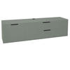 LOWBOARD Erna 168x45x47 Pinie Green matt Lack - Grün, Holzwerkstoff (168/47/45cm) - 58aufmkessel
