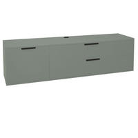 LOWBOARD Erna 168x45x47 Pinie Green matt Lack - Grün, Holzwerkstoff (168/47/45cm) - 58aufmkessel