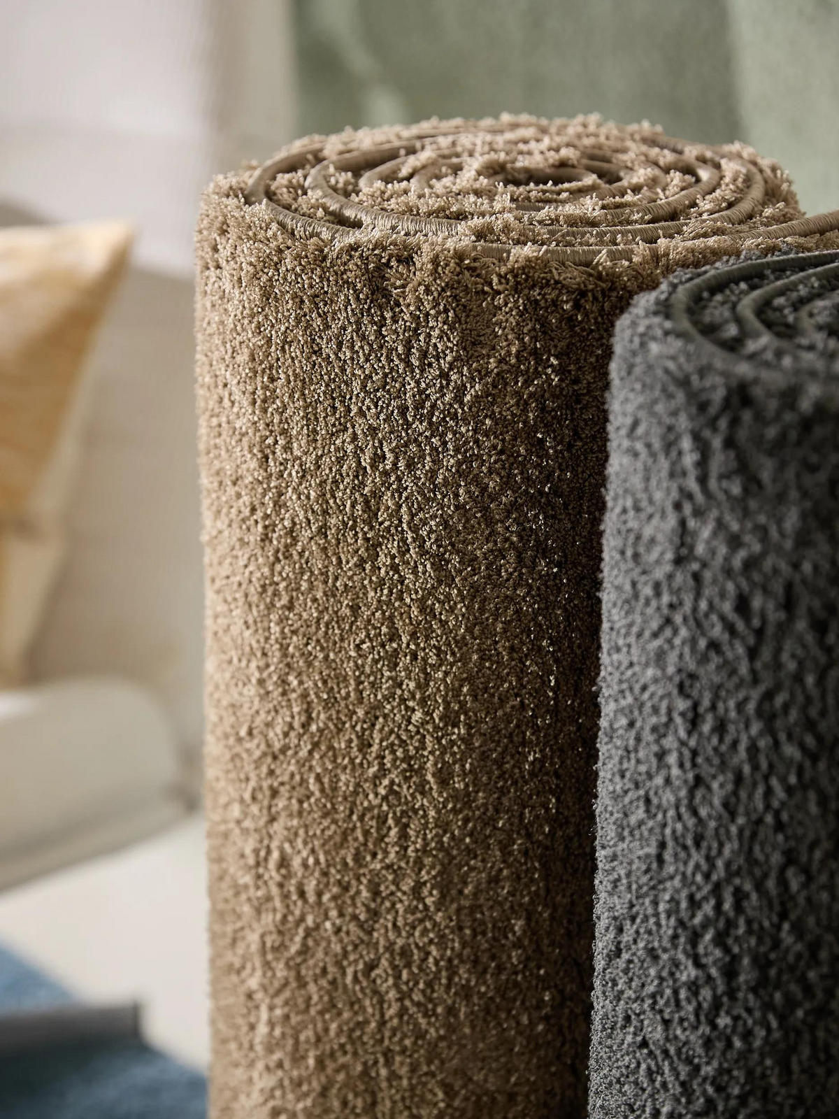 HOCHFLORTEPPICH rund Soda Beige ø 200 cm rund - Beige, Textil (200/200cm) - benuta Nest