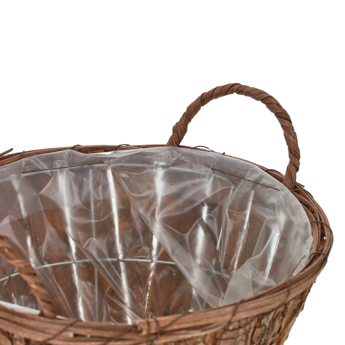 3XBLUMENTOPF - Braun, Holz/Kunststoff (29/19.5/28.5cm) - Relaxdays