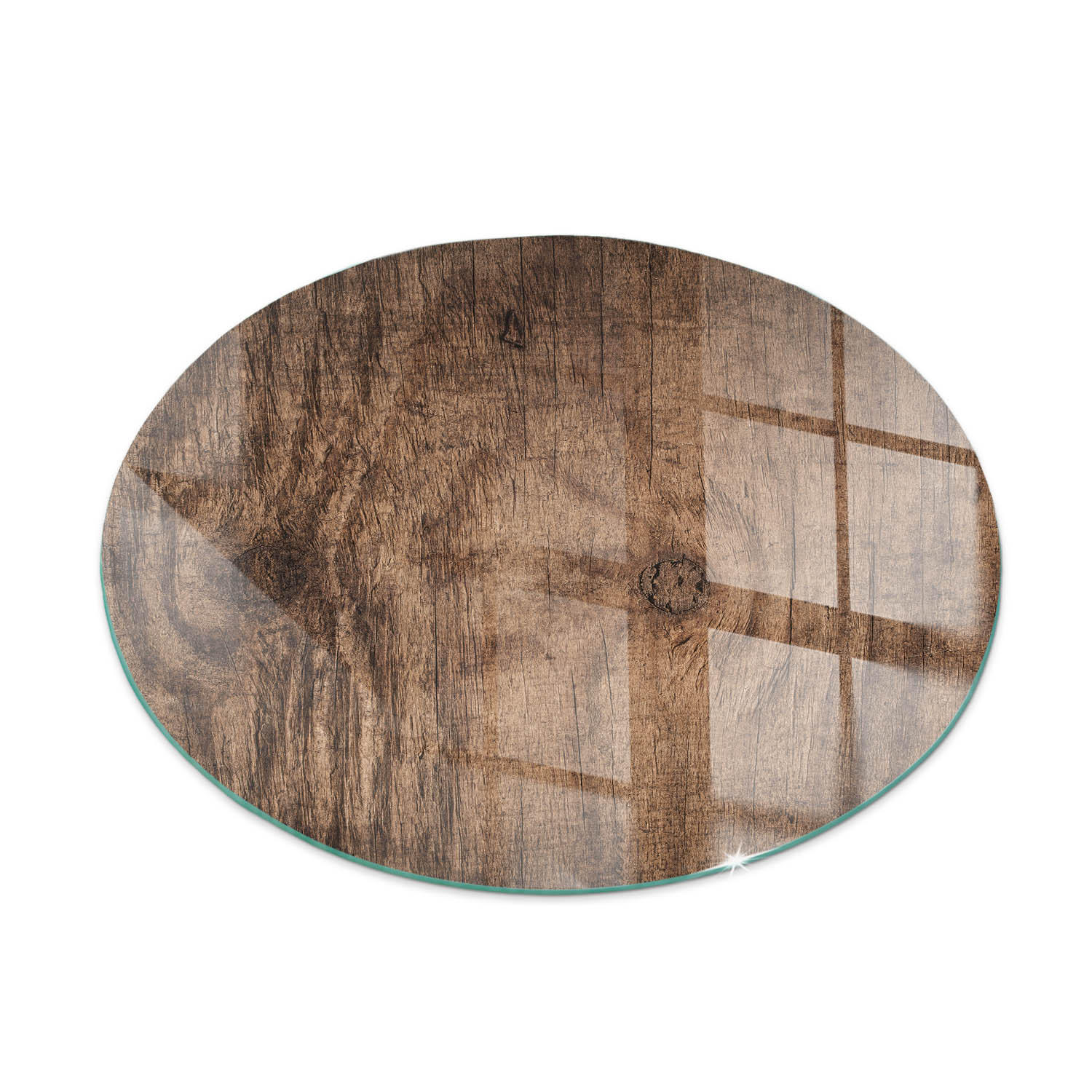 GLASPLATTE für Kamin Ø 60 cm Braun - Braun, Glas (60/60/0.4cm) - ArtPrintCave