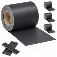 SICHTSCHUTZSTREIFEN Anthrazit 4er-Pack PVC - Anthrazit, Kunststoff (19cm) - Relaxdays