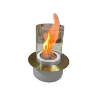 BIOETHANOL-KAMIN Schwarz 12/12/19.6 cm - Weiß, Metall (12/19.6/12cm) - Authentics