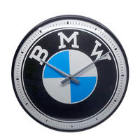 WANDUHR 31 cm BMW Logo - Blau/Weiß, Metall (31/31/5cm) - Nostalgic-Art