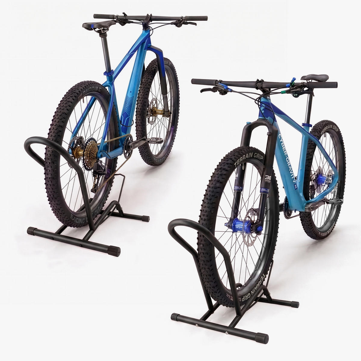 FAHRRADSTÄNDER Schwarz Stahl bis 29 Zoll - Schwarz, Metall (41/38/59cm) - Relaxdays