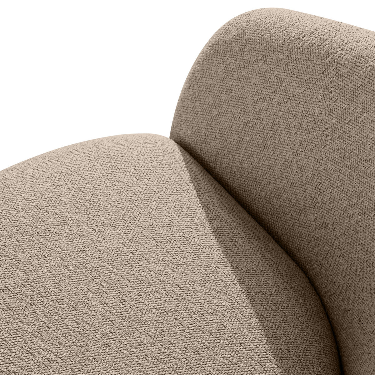 GARTENGARNITUR SOLIS - Hellbraun, Textil/Metall - KONSIMO®